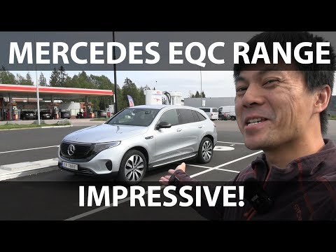  Mercedes-Benz EQC  range test video