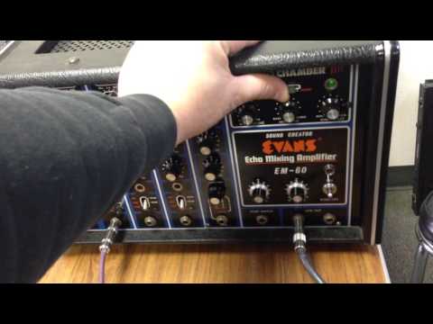 Rare Vintage Evans EM-60 Tape Delay Echo Chamber Powered Mixer Amplifier great for synths! image 4