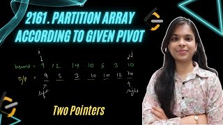 YouTube video '2161. Partition Array According to Given Pivot | Two Pointers | Brute | Optimal | Leetcode'