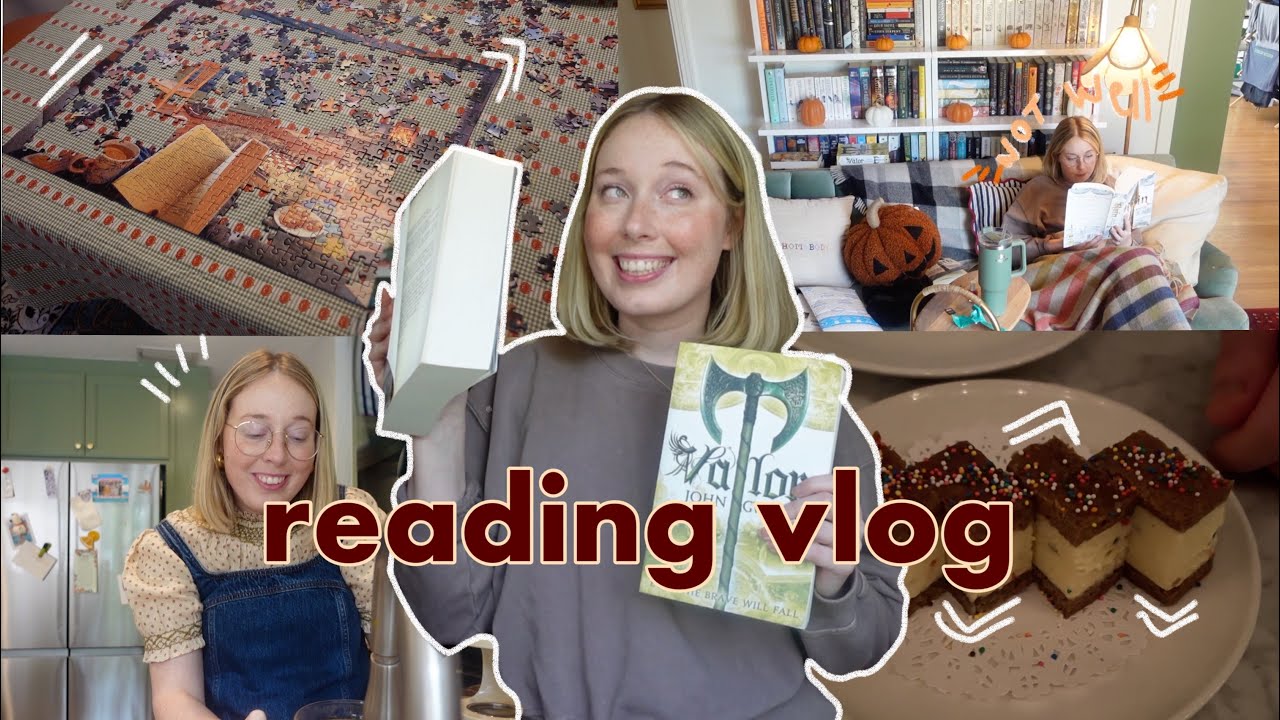 cozy reading vlog: help I hyper-fixated & marathoned this massive fantasy series lol