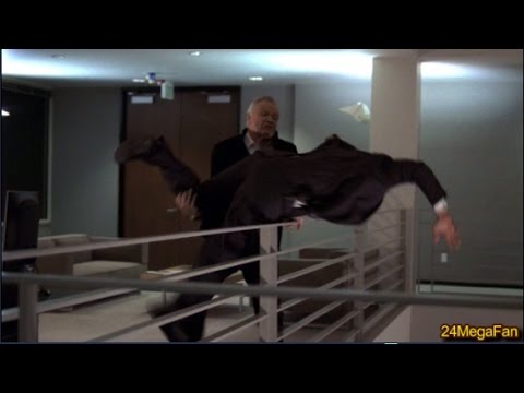 Hodges throws Doug Knowles over the rails - 24 Season 7