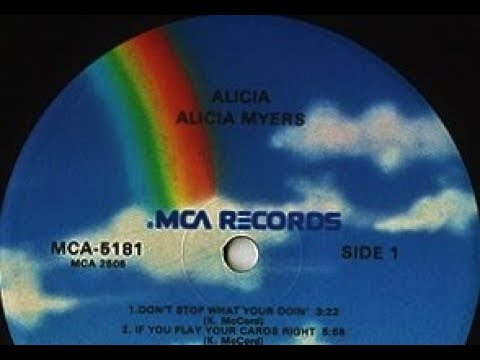 ALICIA MYERS: "IF YOU PLAY YOUR CARDS RIGHT" [Lyrics Included] 3-17-1981. (HD HQ 1080p)