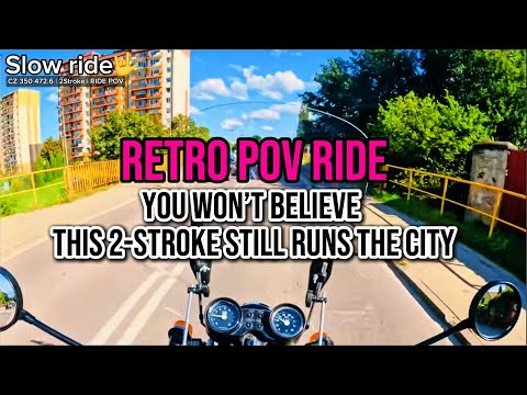 Retro 2-Stroke POV Ride in Wejherowo — CZ 350 472.6 (1986) | #SlowRideWorldwide #2stroke #classic350