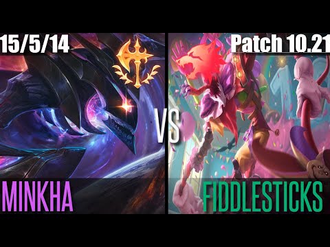 MINKHA KHA'ZIX vs FIDDLESTICKS | KR DIAMOND 1 | Patch 10.21