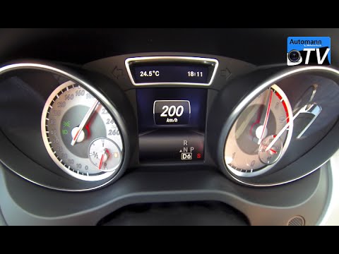 2015 Mercedes GLA 220 CDI (170hp) - 0-208 km/h acceleration (1080p)