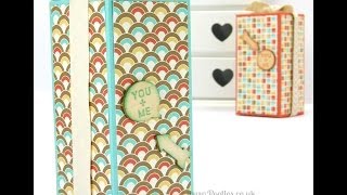 Large Box (a little manly!) using Stampin&#39; Up! UK Retro Fresh DSP