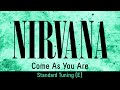 Nirvana - Come As You Are (backing track for guitar, standard tuning E)