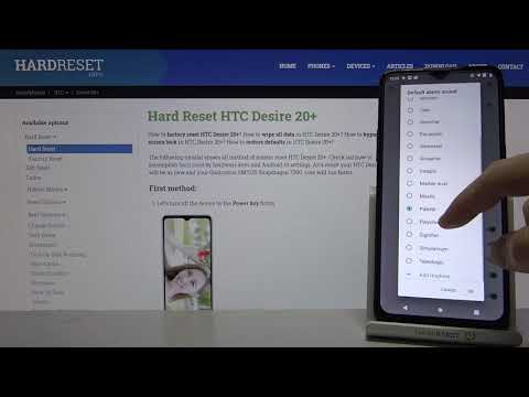 Alarm Tones on HTC Desire 20+ – Available Sounds of Alarms