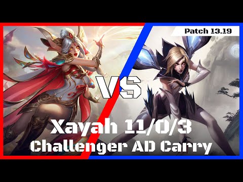 Xayah vs Kaisa Challenger AD Carry Patch 13.19