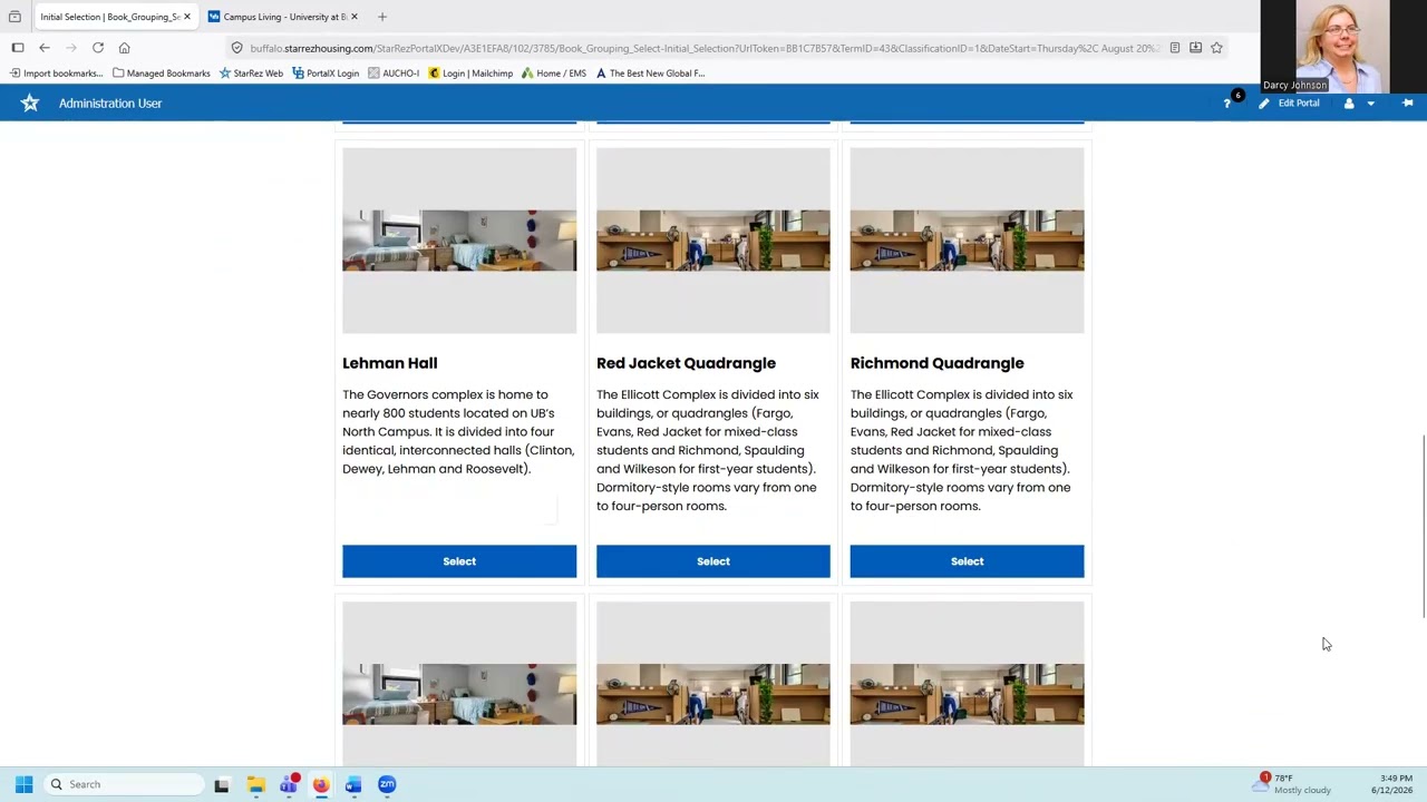 Grouping and Selection Instructions for Students New to UB 