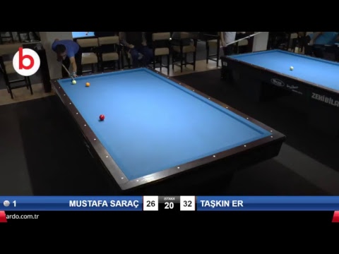 MUSTAFA SARAÇ & TAŞKIN ER Bilardo Maçı - PLATINUM BİLARDO - 2018 CUMHURİYET TURNUVASI-2.TUR