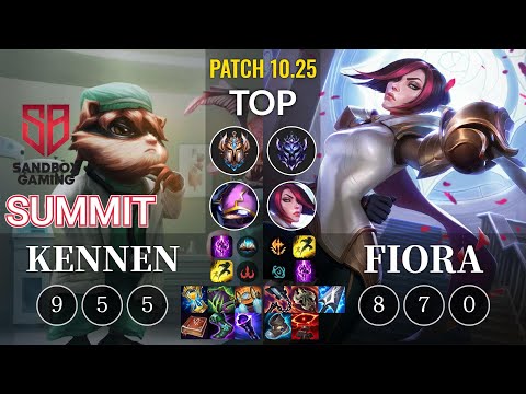SB Summit Kennen vs Fiora Top - KR Patch 10.25
