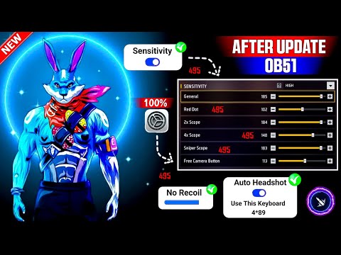 Free Fire Max Headshot Setting After Update 2025⚡Best Sensitivity Settings ⚙️| Sensitivity Setting