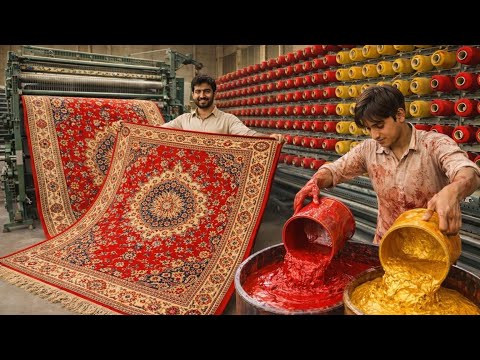 Inside Pakistani Factory | How Luxury Carpets Are Made | Full Production Process 