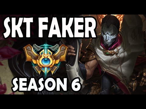 SKT T1 Faker Jhin vs Lucian ADC Ranked Challenger Korea