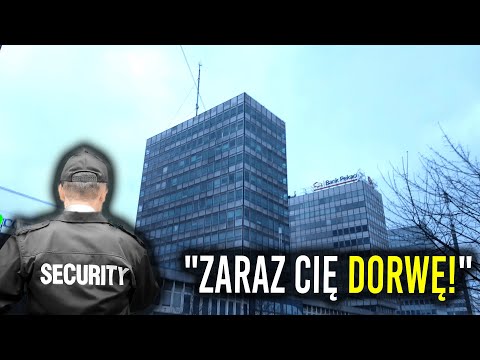 UCIECZKA PRZED AGRESYWNĄ OCHRONĄ Z OPUSZCZONEGO WIEŻOWCA - Urbex