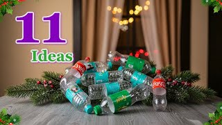 DIY 11 Plastic Bottle Christmas/Holiday Decoration ideas at home | DIY Christmas craft idea 57☃️