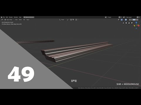 Blender 2.8 Car Modeling Tutorial - Part 49 (Finishing The Side Step)