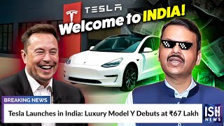 Tesla Launches in India: Luxury Model Y Debuts at Rs.67 Lakh