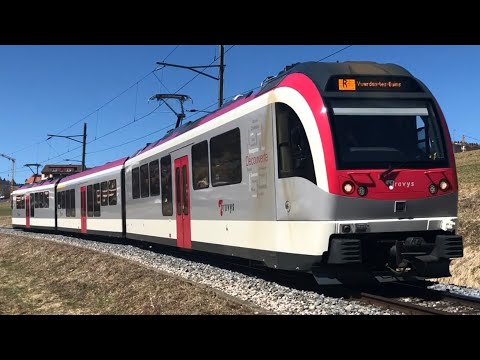 [FR/DE] Trafic ferroviaire/Bahnverkehr TRAVYS (YSC-Yverdon Ste-Croix) - Transports Publics Suisses
