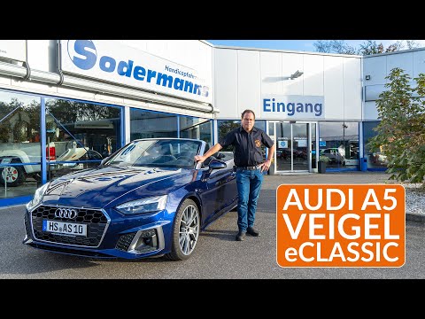 Veigel eClassic handbedieningsapparaat in de Audi A5 Cabrio