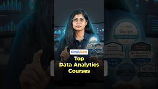 Top Data Analyst Courses | Top Data Analytics Courses Online | Data Analytics | #Shorts #Simplilearn