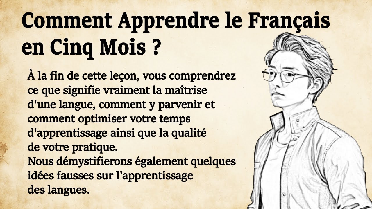 How to improve French in five months | Learn French Easily with a Simple Story (A1-A2)