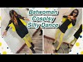 Batwoman Bat Woman Cosplay Costume Fishnet Tights Fashion Heels Shoes Boots Try On