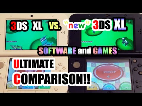 3DS XL vs. NEW 3DS XL - Comparison! [Software/Games] + SPEED TEST!