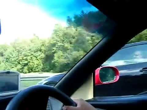 BMW M6 G Power playing with a Ferrari 355 spider