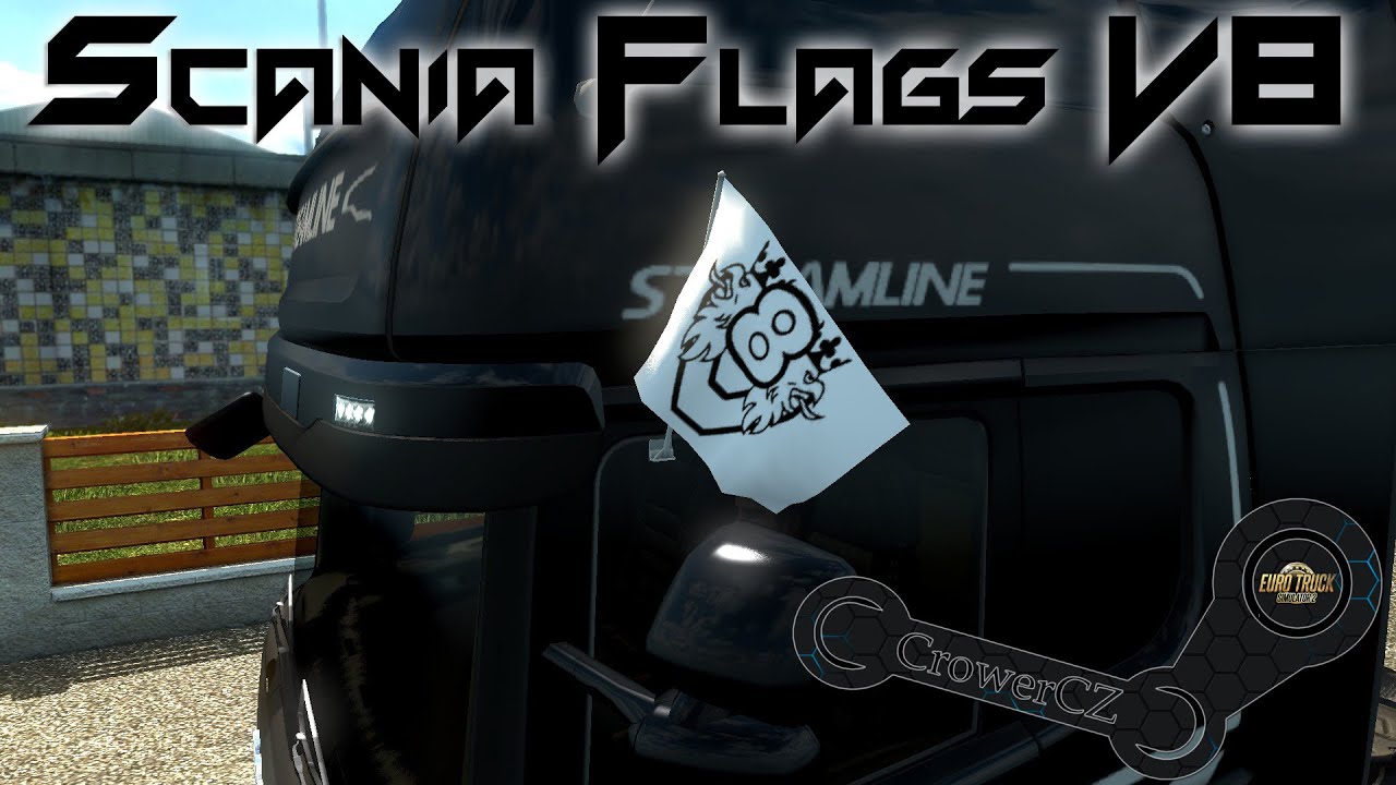 Original Scania V8 Flags - ETS 2