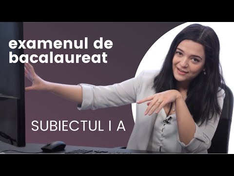 Bacalaureat 2021 - Subiectul I A