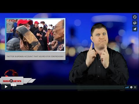 Twitter suspends account that helped stir controversy (ASL - 1.22.19)