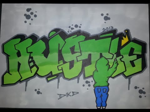 Wildstyle Graffiti - Graffiti Letters & Gangster - Hustle