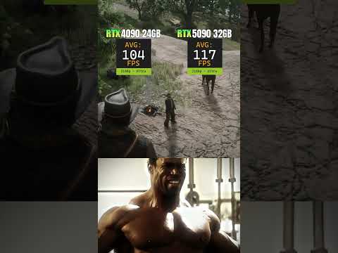 RTX 4090 vs RTX 5090 Red Dead Redemption 2 Benchmark. #pcgaming #rdr2 #benchmark #5090 #nvidia