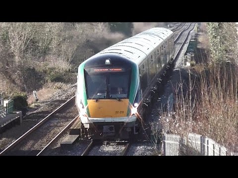 IE 22000 Class Intercity Trains x 2 - Monasterevin Station, Kildare