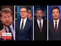 Late-Night Hosts React & Crack Jokes About Will Smith Slapping Chris Rock | THR News