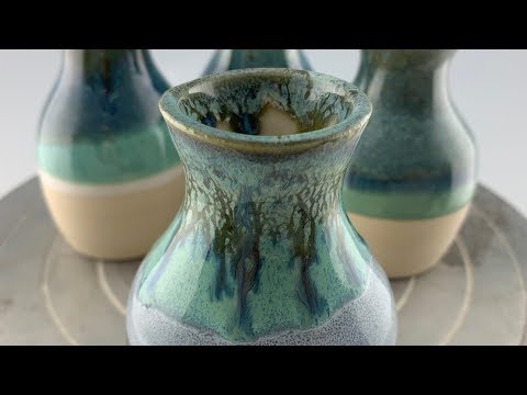Glaze Dipping Experiments - Cone 5/6 Glaze Layering