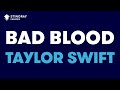 Taylor Swift - Bad Blood (Karaoke with Lyrics)