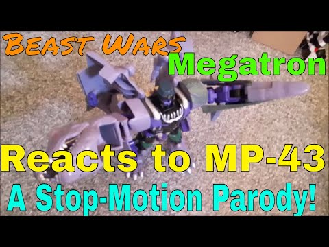 Transformers Beast Wars Megatron Reacts to Masterpiece MP-43 Announcement - A Stop Motion