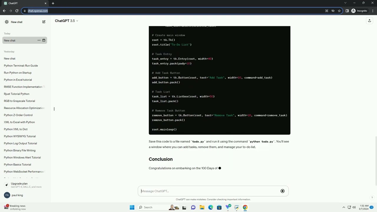 100 days of python code
