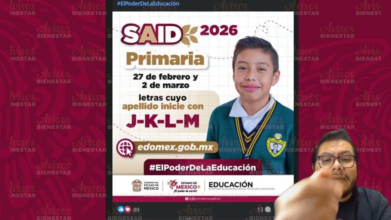 Inscripciones SAID 2026, hoy estas letras les toca la inscripcion de nivel Primaria