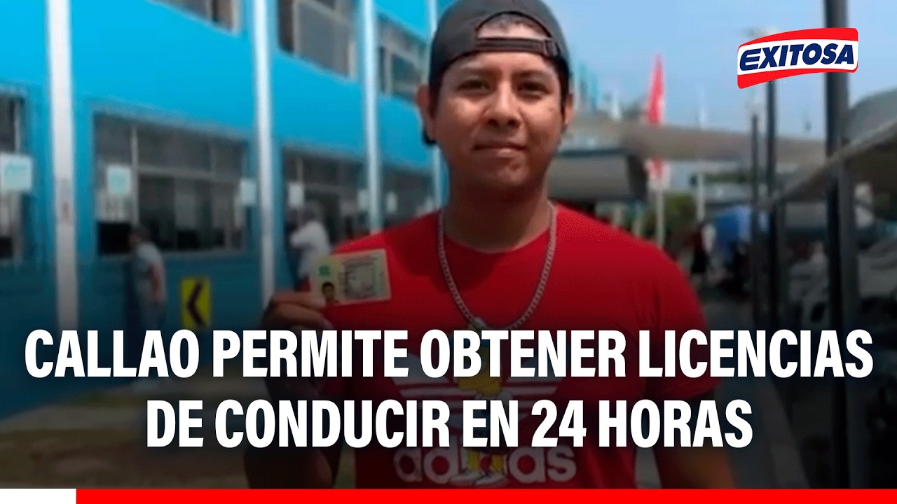 🔴🔵 Callao permite obtener licencias de conducir en 24 horas para usuarios de Lima y provincias