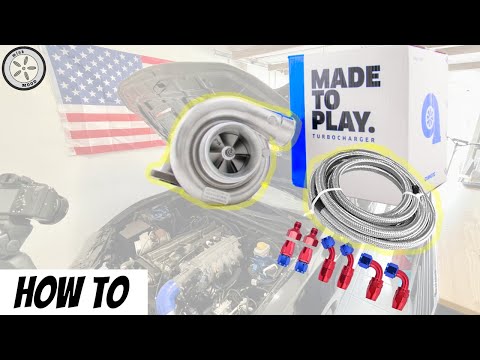 2JZ FRS pt 3 - Installing Turbo + Building AN Lines [Step by Step]