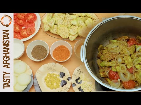 ASMR COOKING | Eggplant Recipe, Afghani Burani Banjan Recipe  | Tasty afghanistan برانی بادنجان