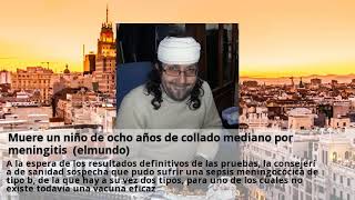 Muere un niño de ocho años de collado mediano por meningitis  (elmundo)