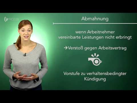 Belehrung, Ermahnung und Abmahnung | Wissen für die Ausbildung | Prozubi.de