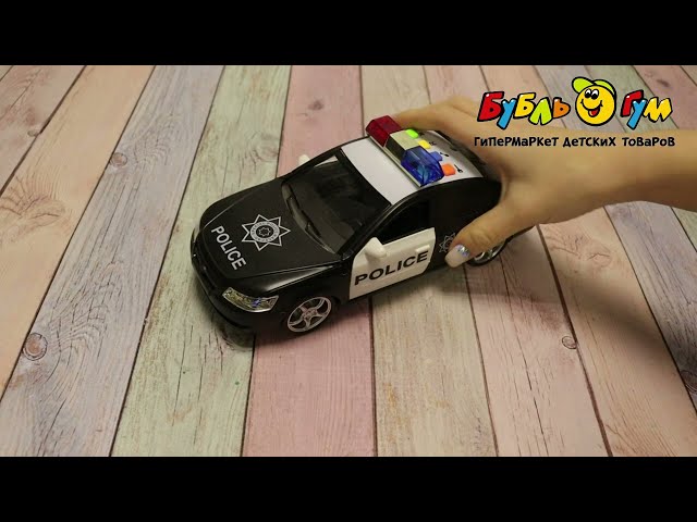 Машина Lanson Toys Police инерционная с открывающимися дверями световые звуковые эффекты 1:16 - видео