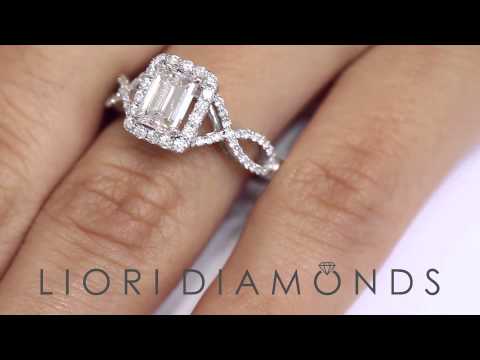 ER-SOLD-180 - 2.04 Carat G-VS1 Emerald Cut Natural Diamond Engagement Ring 18k Vintage Style
