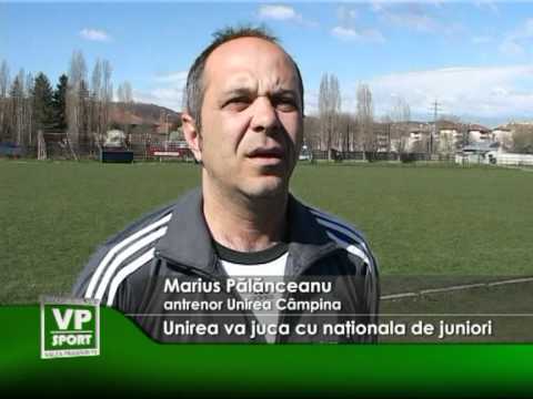 Unirea va juca cu naţionala de juniori